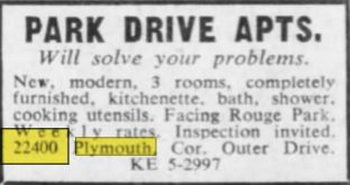 Park Drive Motel - Oct 08 1958 Article (newer photo)